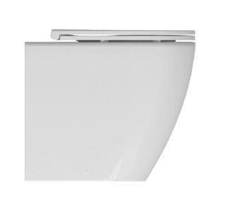 Приставной унитаз Isvea Infinity 10NF10001SV безободковый крышка микролифт белый